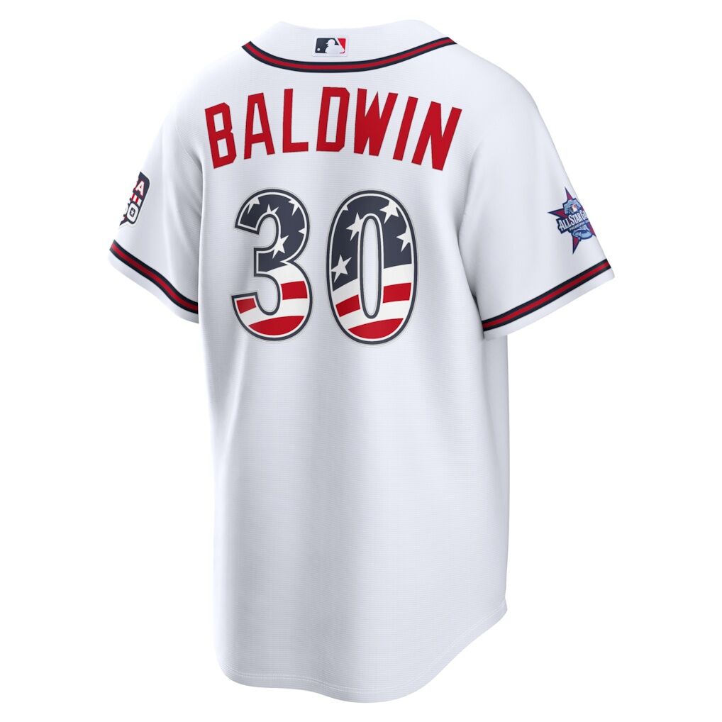2026 All-Star Edition Stars & Stripes Atlanta Braves Drake Baldwin Nike White Stadium Jersey