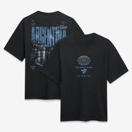 Argentina Fashion7 Streets Of The World Heavyweight T-Shirt - Black - Front View