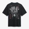 USA Fashion7 Streets Of The World Heavyweight T-Shirt - Black - Alt2