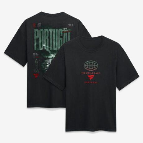 Portugal Fashion7 Streets Of The World Heavyweight T-Shirt - Black - Front View