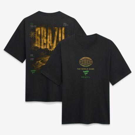 Brazil Fashion7 Streets Of The World Heavyweight T-Shirt - Black - Front View