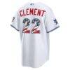 2026 All-Star Edition Stars & Stripes Toronto Blue Jays Ernie Clement Nike White Stadium Jersey - - Detail View