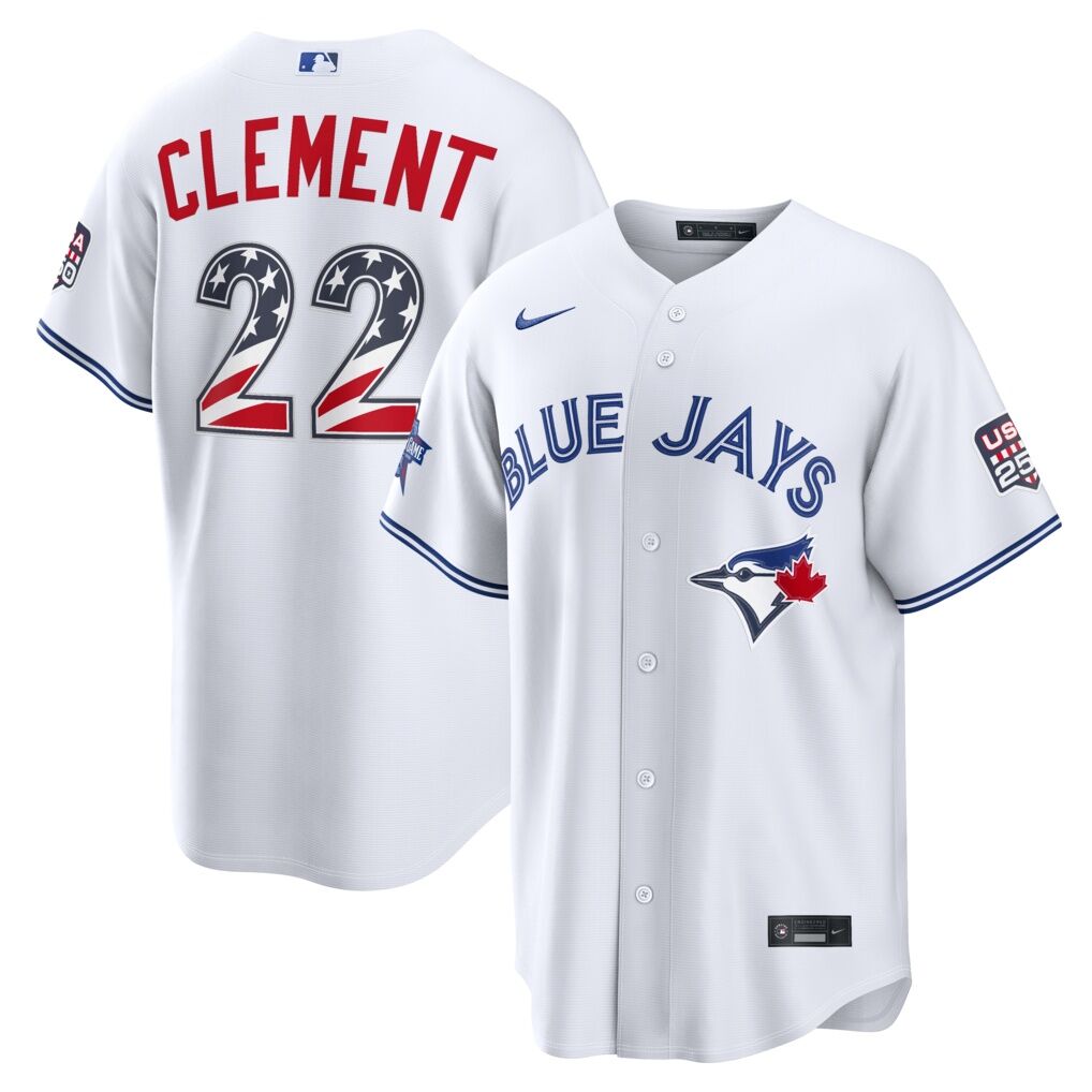 2026 All-Star Edition Stars & Stripes Toronto Blue Jays Ernie Clement Nike White Stadium Jersey