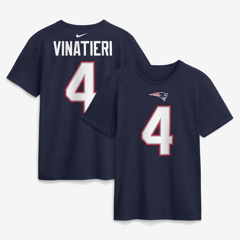 Adam Vinatieri New England Patriots Nike Retired Name & Number T-Shirt