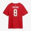 Brady Tkachuk Florida Panthers Fashion7 Authentic Stack Name & Number T-Shirt - Red - Detail View