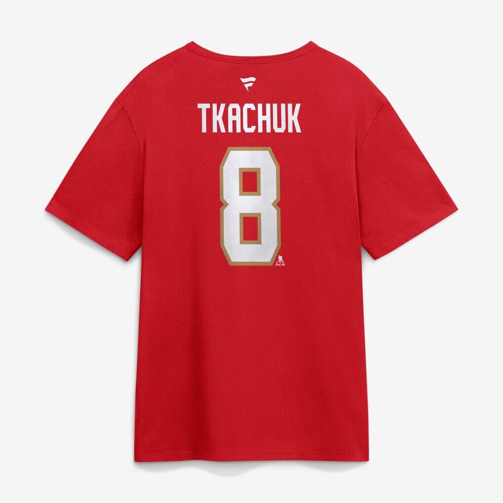 Brady Tkachuk Florida Panthers Fashion7 Authentic Stack Name & Number T-Shirt