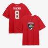 Brady Tkachuk Florida Panthers Fashion7 Authentic Stack Name & Number T-Shirt - Red - Front View