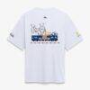 New York Knicks Fashion7 x Futura 2026 NBA Finals Champions Train Heavyweight T-Shirt - White - Detail View
