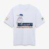 New York Knicks Fashion7 x Futura 2026 NBA Finals Champions Train Heavyweight T-Shirt - White - Side View