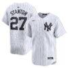 Giancarlo Stanton New York Yankees Nike Home Limited Player Jersey - White - Front View