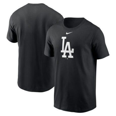 Los Angeles Dodgers Nike Fuse Large Logo T-Shirt - Black - Front View