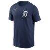 Detroit Tigers Nike Fuse Wordmark T-Shirt - Navy - Side View