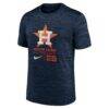 Houston Astros Nike Large Logo Velocity T-Shirt - Navy - Side View