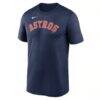 Houston Astros Nike Legend Fuse Wordmark T-Shirt - Navy - Side View