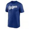 Los Angeles Dodgers Nike Legend Fuse Wordmark T-Shirt - - Side View