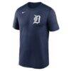Detroit Tigers Nike Legend Fuse Wordmark T-Shirt - Navy - Side View