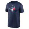 Toronto Blue Jays Nike Legend Fuse Large Logo Dri-FIT T-Shirt - Navy - Side View