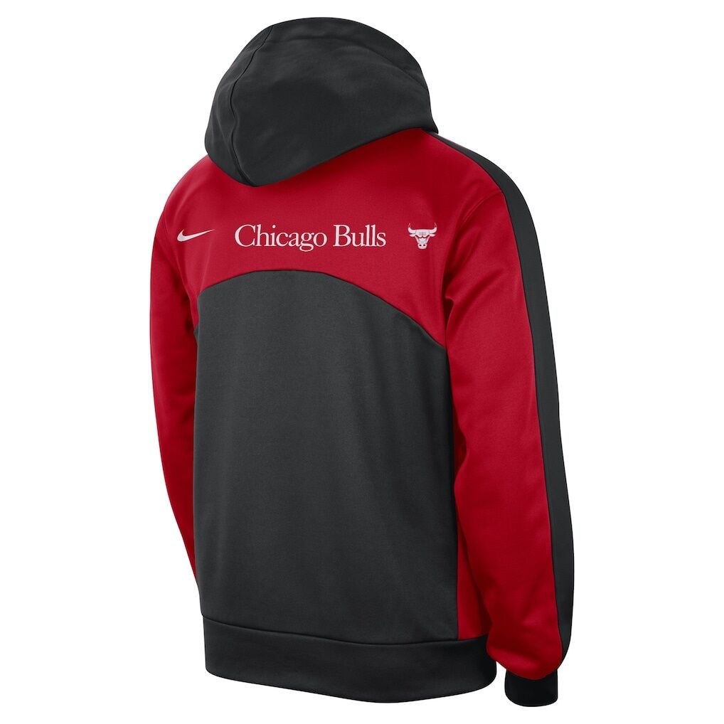 Chicago Bulls Nike Authentic Starting Five Force Performance Pullover Hoodie – Black/Red