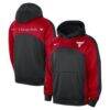 Chicago Bulls Nike Authentic Starting Five Force Performance Pullover Hoodie - - Front View