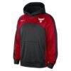 Chicago Bulls Nike Authentic Starting Five Force Performance Pullover Hoodie - - Side View