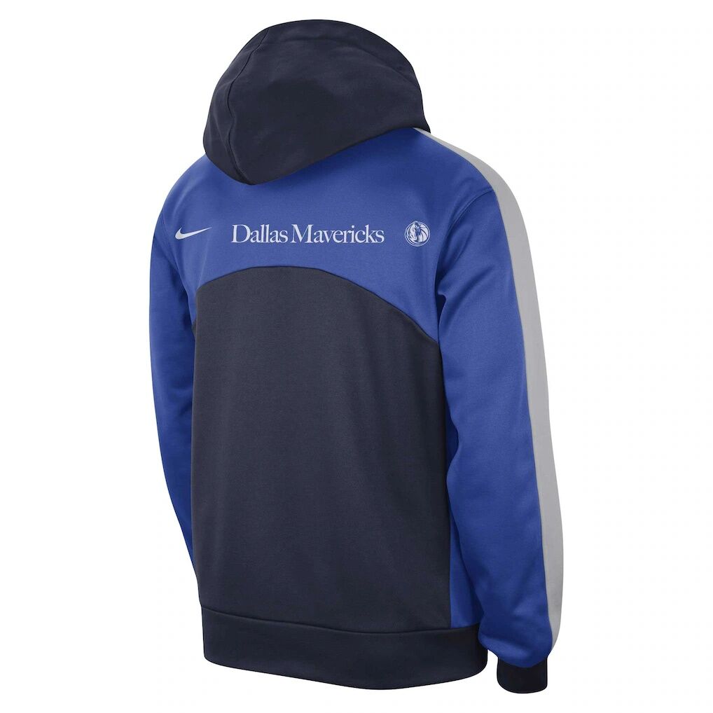 Dallas Mavericks Nike Authentic Starting Five Force Performance Pullover Hoodie - Navy/Blue
