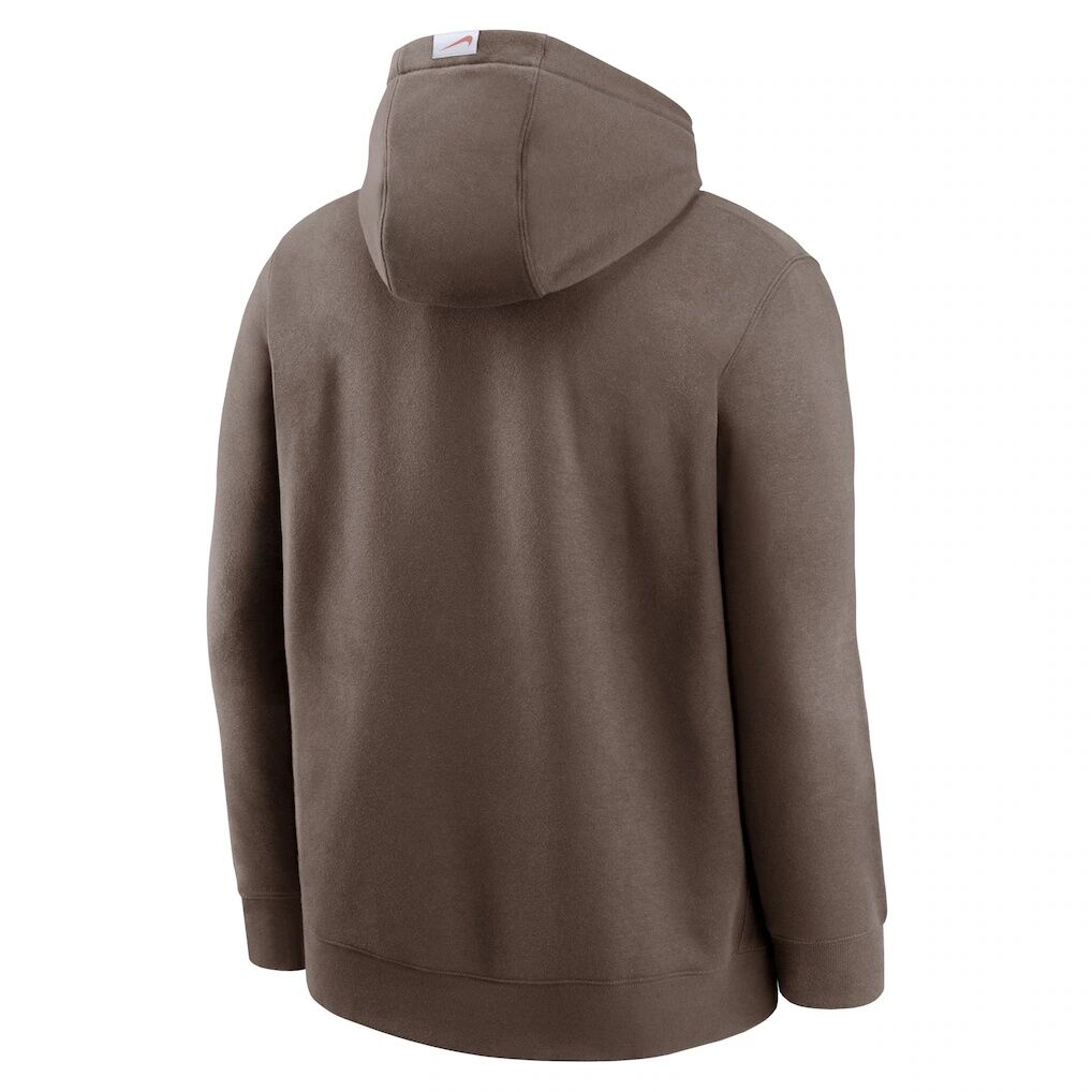 Atlanta Braves Nike Statement Pullover Hoodie – Light Brown
