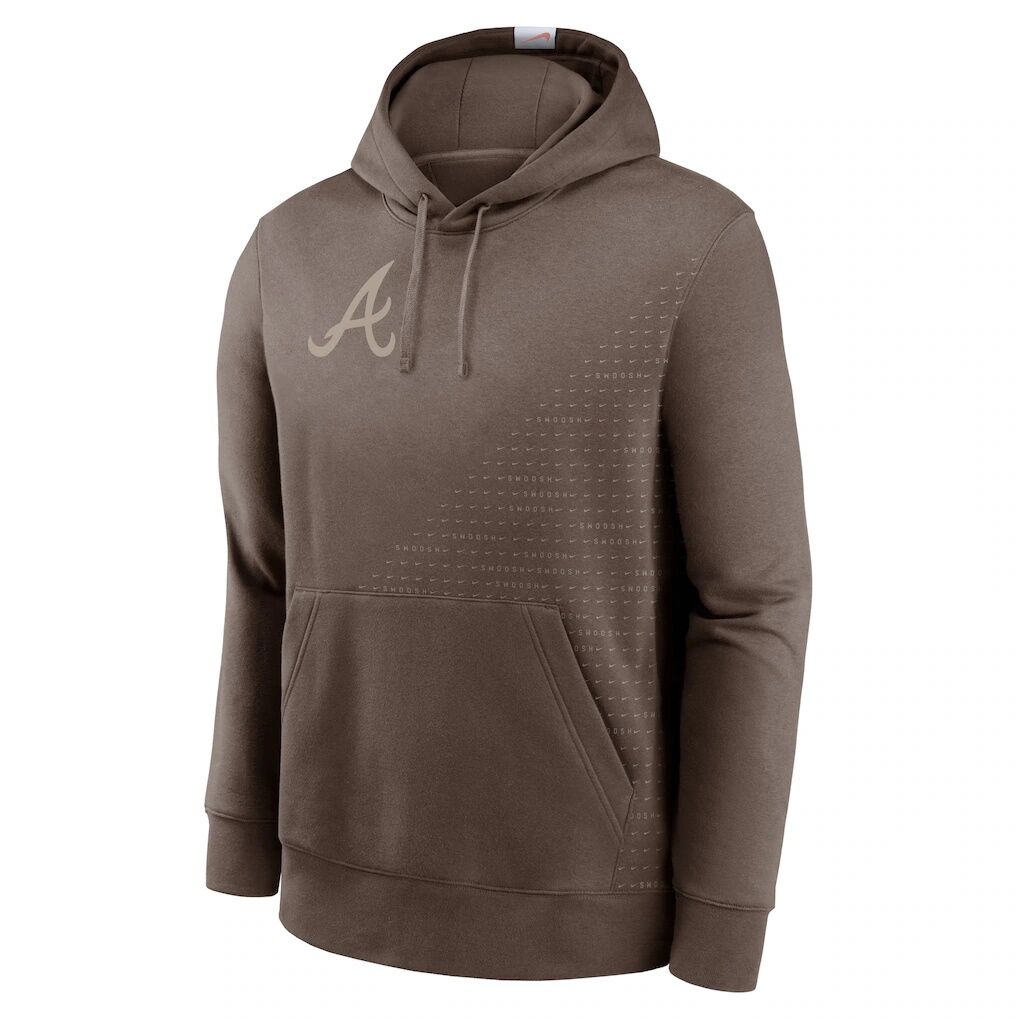 Atlanta Braves Nike Statement Pullover Hoodie – Light Brown