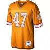 John Lynch Tampa Bay Buccaneers Mitchell & Ness Big & Tall 1995 Legacy Retired Player Jersey - Orange - Side View