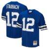 Roger Staubach Dallas Cowboys Mitchell & Ness Big & Tall 1971 Legacy Retired Player Jersey - Navy - Front View