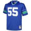 Brian Bosworth Seattle Seahawks Mitchell & Ness Big & Tall 1987 Legacy Retired Player Jersey - - Side View