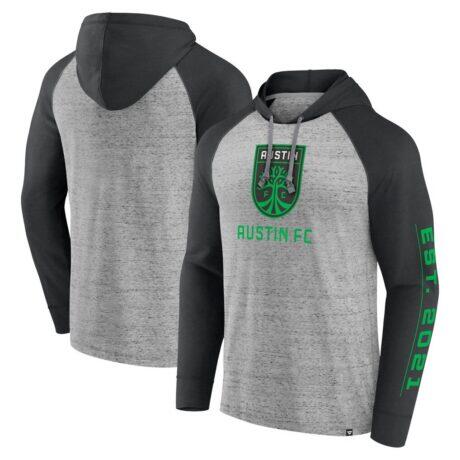 Austin FC Fashion7 Deflection Raglan Pullover Hoodie - - Front View