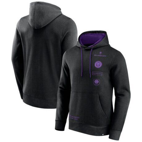 Orlando City SC Fashion7 Halftime Pullover Hoodie - Black - Front View
