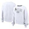 Chicago White Sox Nike Women's Oversized Phoenix Fleece Sweatshirt - White - Front View