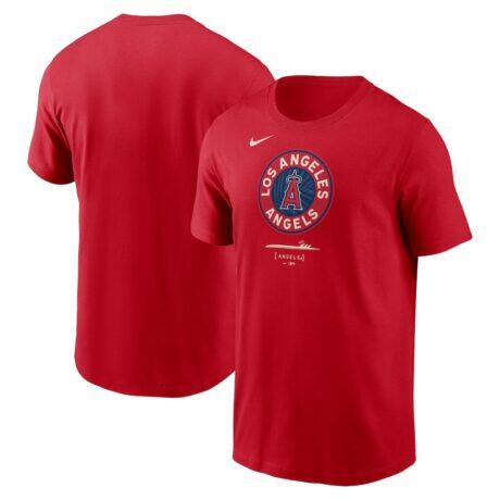 Los Angeles Angels Nike City Connect Large Logo T-Shirt - Red - Front View