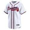 Spencer Strider Atlanta Braves Nike Home Limited Player Jersey - White - Back View