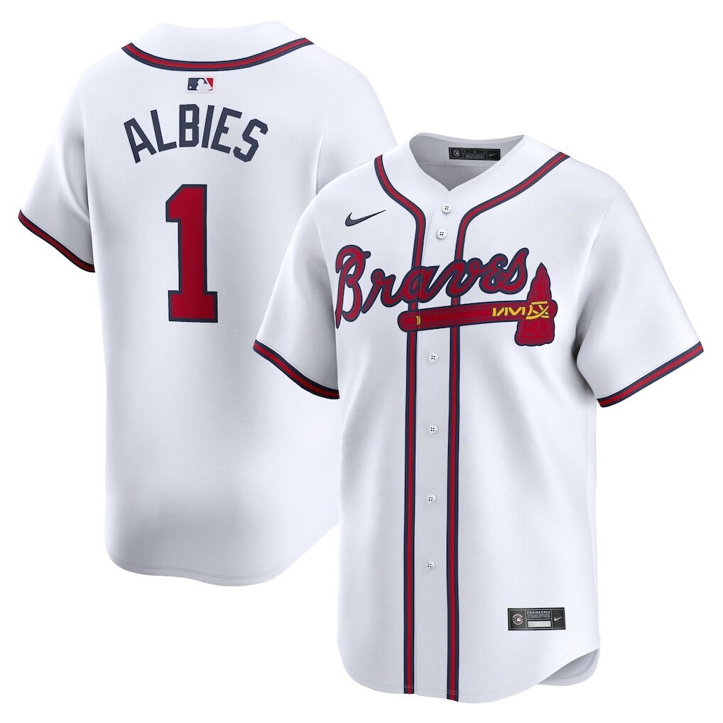 Ozzie Albies Atlanta Braves Nike Home Limited Player Jersey