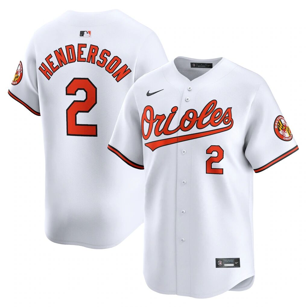Gunnar Henderson Baltimore Orioles Nike Home Limited Player Jersey