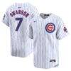 Dansby Swanson Chicago Cubs Nike Home Limited Player Jersey - White - Front View