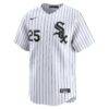 Andrew Vaughn Chicago White Sox Nike Home Limited Player Jersey - White - Side View