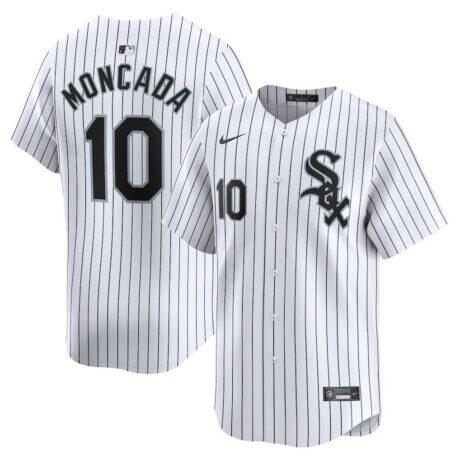 Yoan Moncada Chicago White Sox Nike Home Limited Player Jersey - White - Front View