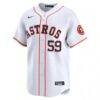 Framber Valdez Houston Astros Nike Home Limited Player Jersey - White - Side View