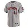 Yordan Alvarez Houston Astros Nike Away Limited Player Jersey - Gray - Side View