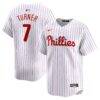 Trea Turner Philadelphia Phillies Nike Home Limited Player Jersey - White - Front View