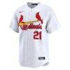 Lars Nootbaar St. Louis Cardinals Nike Home Limited Player Jersey - White - Side View