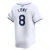 Brandon Lowe Tampa Bay Rays Nike Home Limited Player Jersey - White - Detail View