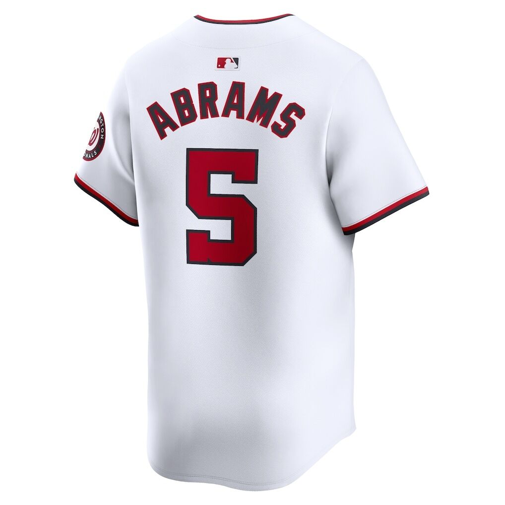 CJ Abrams Washington Nationals Nike Home Limited Player Jersey