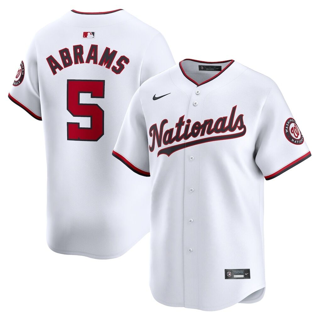 CJ Abrams Washington Nationals Nike Home Limited Player Jersey