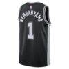 Victor Wembanyama San Antonio Spurs Nike Youth Swingman Jersey - Black - Detail View