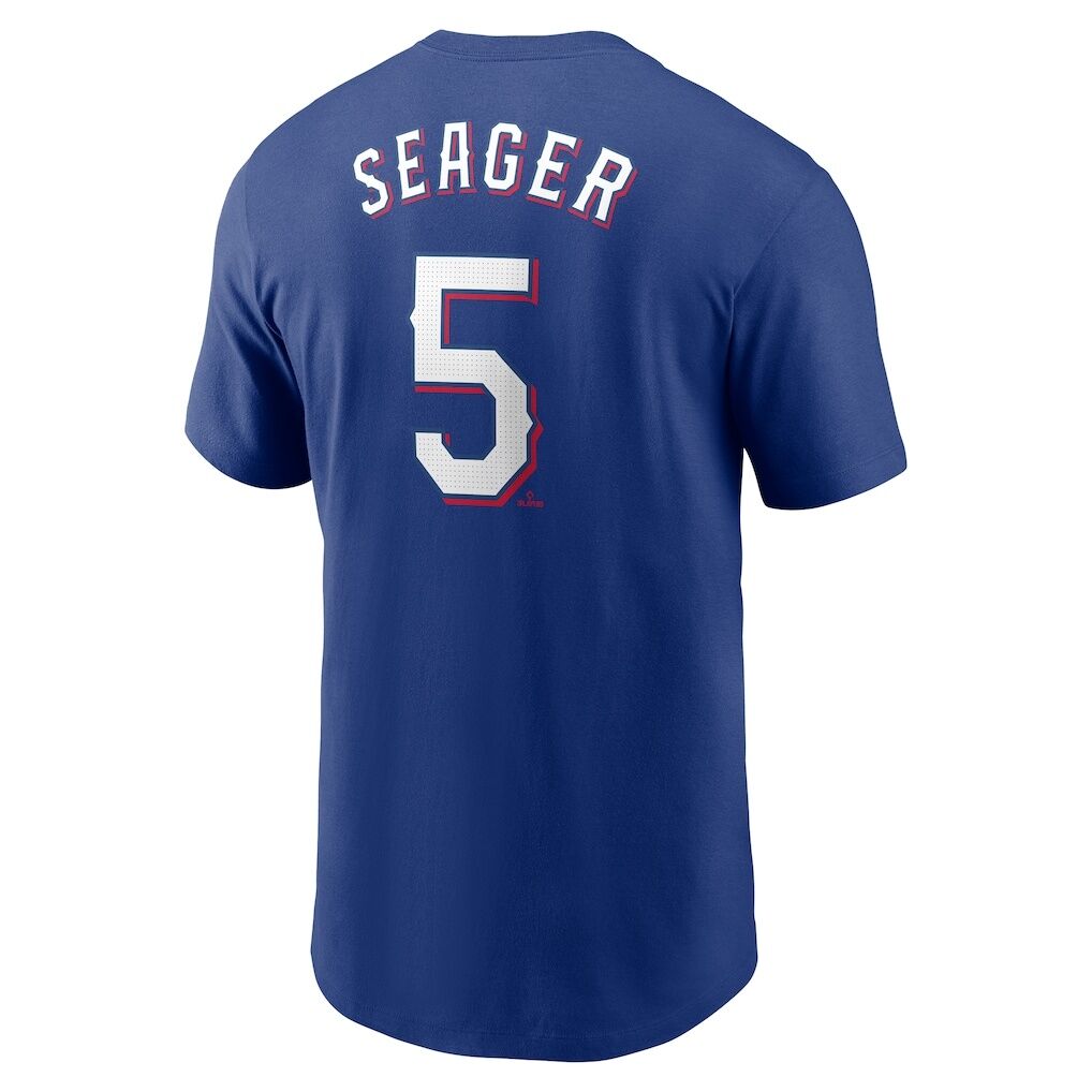 Corey Seager Texas Rangers Nike Fuse Name & Number T-Shirt – Royal