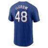 Jacob deGrom Texas Rangers Nike Fuse Name & Number T-Shirt - - Detail View